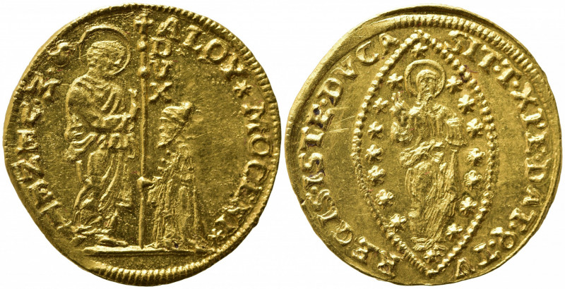 VENEZIA. Alvise III Mocenigo (1722-1732). Zecchino Au (3,50 g). Montenegro 2435....