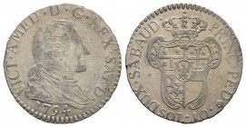 Vittorio Amedeo III (1773-1796) - 10 Soldi - 1794 - MI Mont. 376 Ottima argentatura - qFDC