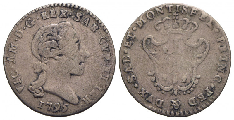 Vittorio Amedeo III (1773-1796) - Reale - 1795 - MI R Mont. 463 Con cartellino d...