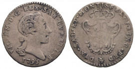Vittorio Amedeo III (1773-1796) - Reale - 1795 - MI R Mont. 463 Con cartellino del collezionista - bel BB