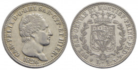 Carlo Felice (1821-1831) - Lira - 1826 T - AG Pag. 100; Mont. 93 - qSPL