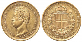 Carlo Alberto (1831-1849). 20 Lire 1834. Au (21mm, 6.48g). Torino. Pagani 180; Gigante 24. BB+