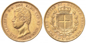 Carlo Alberto (1831-1849). 20 Lire 1846. Au (21mm, 6.46g). Torino. Pagani 203; Gigante 39. BB