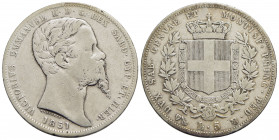 Vittorio Emanuele II (1849-1861) - 5 Lire - 1851 G - AG R Pag. 372; Mont. 43 - MB