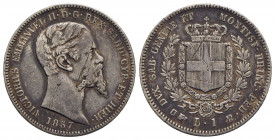 Vittorio Emanuele II (1849-1861) - Lira - 1857 T - AG R Pag. 410; Mont. 83 - BB+