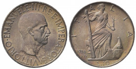Vittorio Emanuele III (1900-1943). 10 Lire 1936 XIV. Ar (26.5mm, 10.00g). Roma. Pagani 700; Gigante 64. SPL