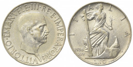 Vittorio Emanuele III (1900-1943). 10 Lire 1936 XIV. Ar (26.5mm, 10.03g). Roma. Pagani 700; Gigante 64. BB+