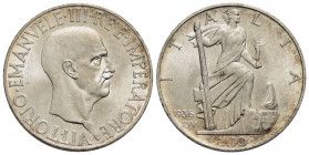 Vittorio Emanuele III (1900-1943) - 10 Lire - 1936 XIV Impero - AG Pag. 700; Mont. 101 Fondi lucenti - FDC