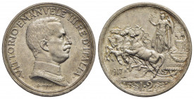 Vittorio Emanuele III (1900-1943) - 2 Lire - 1917 Quadriga briosa - AG R Pag. 740; Mont. 157 - FDC