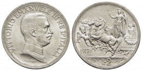 Vittorio Emanuele III (1900-1943) - 2 Lire - 1917 Quadriga briosa - AG R Pag. 740; Mont. 157 - FDC