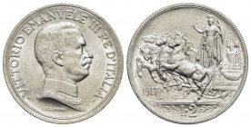 Vittorio Emanuele III (1900-1943) - 2 Lire - 1917 Quadriga briosa - AG R Pag. 740; Mont. 157 - qFDC