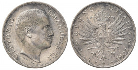 Vittorio Emanuele III (1900-1943). 1 Lira 1905. Ar (23mm, 5.00g). Roma. Pagani 765; Gigante 129. BB+