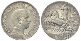Vittorio Emanuele III (1900-1943). 1 Lira 1913. Ar (23mm, 4.99g). Roma. Pagani 772; Gigante 136. qBB