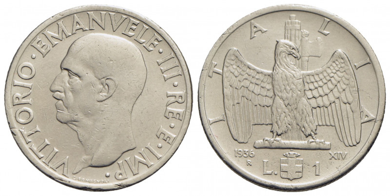 Vittorio Emanuele III (1900-1943) - Lira - 1936 XIV Impero - NI R Pag. 789; Mont...