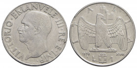 Vittorio Emanuele III (1900-1943) - Lira - 1939 XVIII Impero - Ac Pag. 793; Mont. 225 Antimagnetica Segno dell'estrattore al bordo - BB+