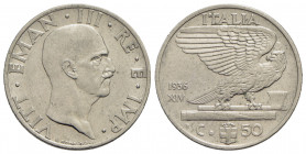Vittorio Emanuele III (1900-1943) - 50 Centesimi - 1936 XIV Impero - NI R Pag. 818; Mont. 259 - BB+
