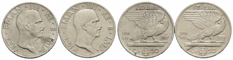 Vittorio Emanuele III (1900-1943) - 50 Centesimi - 1936 XIV Impero - NI R Pag. 8...