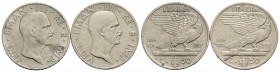 Vittorio Emanuele III (1900-1943) - 50 Centesimi - 1936 XIV Impero - NI R Pag. 818; Mont. 259 Lotto di due monete - MB÷BB