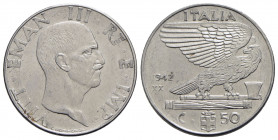 Vittorio Emanuele III (1900-1943) - 50 Centesimi - 1942 XX Impero - Ac Pag. 825; Mont. 270 Data 942-XX - qSPL
