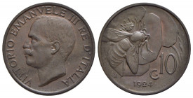 Vittorio Emanuele III (1900-1943) - 10 Centesimi - 1924 Ape - CU Pag. 869; Mont. 333 - qFDC