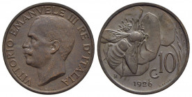 Vittorio Emanuele III (1900-1943) - 10 Centesimi - 1926 Ape - CU NC Pag. 871; Mont. 335 - FDC