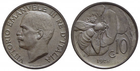 Vittorio Emanuele III (1900-1943) - 10 Centesimi - 1928 Ape - CU R Pag. 873; Mont. 337 - FDC