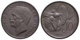 Vittorio Emanuele III (1900-1943) - 10 Centesimi - 1934 Ape - CU Pag. 879; Mont. 343 - FDC
