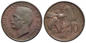 Vittorio Emanuele III (1900-1943) - 10 Centesimi - 1935 Ape - CU Pag. 880; Mont. 344 - FDC