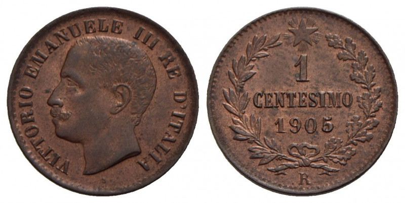 Vittorio Emanuele III (1900-1943) - Centesimo - 1905 Valore - CU Pag. 943; Mont....