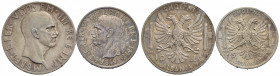 Albania - 10 e 5 Lek - 1939 XVII - AG R Pag. 991/992; Mont. 483/485 Patinata - FDC