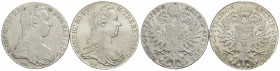 Eritrea - Tallero - 1780 (1935) - AG Lotto di due monete - FDC