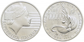 Repubblica Italiana (emissioni in lire) (1946-2001) - 10.000 Lire - 1994 - Mondiali calcio USA - AG - FDC