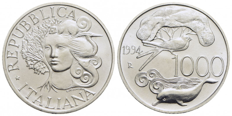 Repubblica Italiana (emissioni in lire) (1946-2001) - 1.000 Lire - 1994 - Flora ...