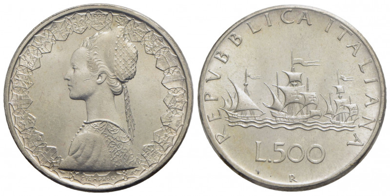 Repubblica Italiana (emissioni in lire) (1946-2001) - 500 Lire - 1967 - Caravell...
