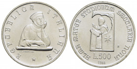 Repubblica Italiana (emissioni in lire) (1946-2001) - 500 Lire - 1988 - Università di Bologna - AG - FDC
