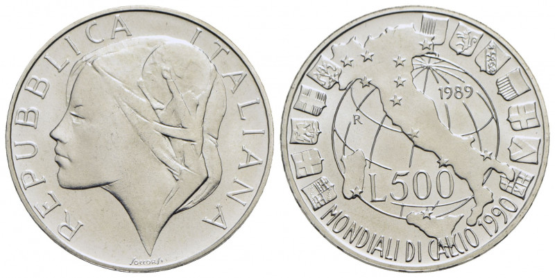 Repubblica Italiana (emissioni in lire) (1946-2001) - 500 Lire - 1990 - Mondiali...