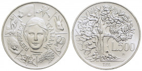 Repubblica Italiana (emissioni in lire) (1946-2001) - 500 Lire - 1991 - AG - FDC
