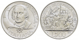 Repubblica Italiana (emissioni in lire) (1946-2001) - 500 Lire - 1992 - Colombo - "Lo sbarco" - AG - FDC