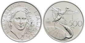 Repubblica Italiana (emissioni in lire) (1946-2001) - 500 Lire - 1993 - Flora e Fauna da salvare - AG - FDC