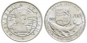 Repubblica Italiana (emissioni in lire) (1946-2001) - 200 Lire - 1989 - Scoperta dell'America - AG - FDC