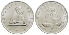 Repubblica Italiana (emissioni in lire) (1946-2001) - 100 Lire - 1988 - Università di Bologna - AG - FDC