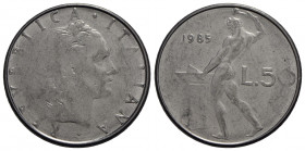 Repubblica Italiana (emissioni in lire) (1946-2001) - 50 Lire - 1985 - AC NC Conio evanescente in entrambi i lati - BB