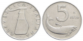 Repubblica Italiana (emissioni in lire) (1946-2001) - 5 Lire - 1956 - IT RR Mont. 8 - qSPL