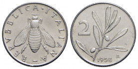 Repubblica Italiana (emissioni in lire) (1946-2001) - 2 Lire - 1958 - IT RR Mont. 7 - qFDC
