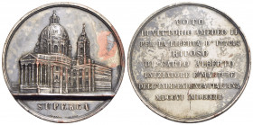 SAVOIA - Carlo Alberto (1831-1849) - Medaglia - 1849 - Sepoltura del Re nella Basilica di Superga - Basilica - R/ Scritta Opus: Johnson Ø: 52 mm. - (M...