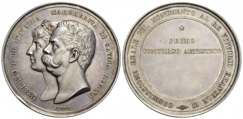 SAVOIA - Umberto I (1878-1900) - Medaglia - 1878 - I Concorso per il Monumento a...