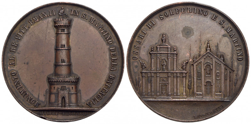 SAVOIA - Umberto I (1878-1900) - Medaglia - 1893 - Monumento a San Martino - Pro...