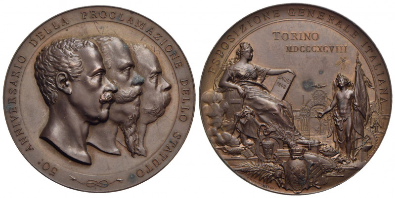 SAVOIA - Umberto I (1878-1900) - Medaglia - 1898 - 50° della proclamazione dello...