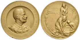 SAVOIA - Vittorio Emanuele III (1900-1943) - Medaglia - 1900 - Esposizione Nazionale d'igiene Napoli - Busto a d - R/ Gruppo di persone attinge acqua ...