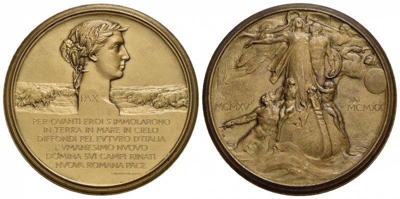 SAVOIA - Vittorio Emanuele III (1900-1943) - Medaglia - 1920 - Agli Eroi Caduti ...